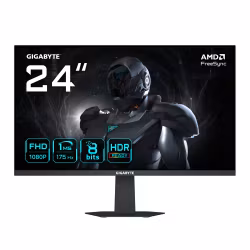 GIGABYTE GS24F14A 24” FHD Gaming-skärm - 1920 x 1080, 175Hz, 1ms, 400 cd/m², FreeSync, HDR Ready, HDMI 2.0, DisplayPort 1.4