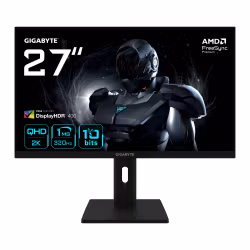 GIGABYTE G27Q3 27” 2K QHD gaming-skärm - 2560 x 1440, 320Hz, 1ms, 350 cd/m², FreeSync Premium, Display HDR400, HDMI 2.0, DisplayPort 1.4