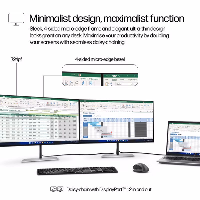 HP Series 7 Pro 23.8" FHD Monitor - 724pf