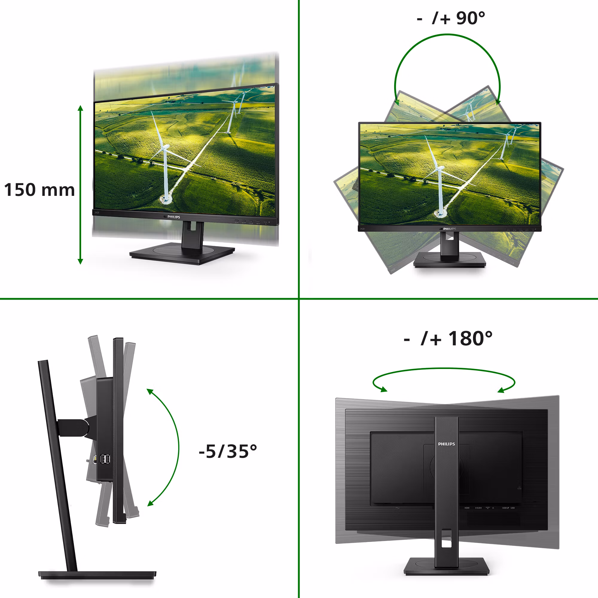 Philips B Line 272B1G/00 datorskärm 68,6 cm (27") 1920 x 1080 pixlar Full HD LED Svart