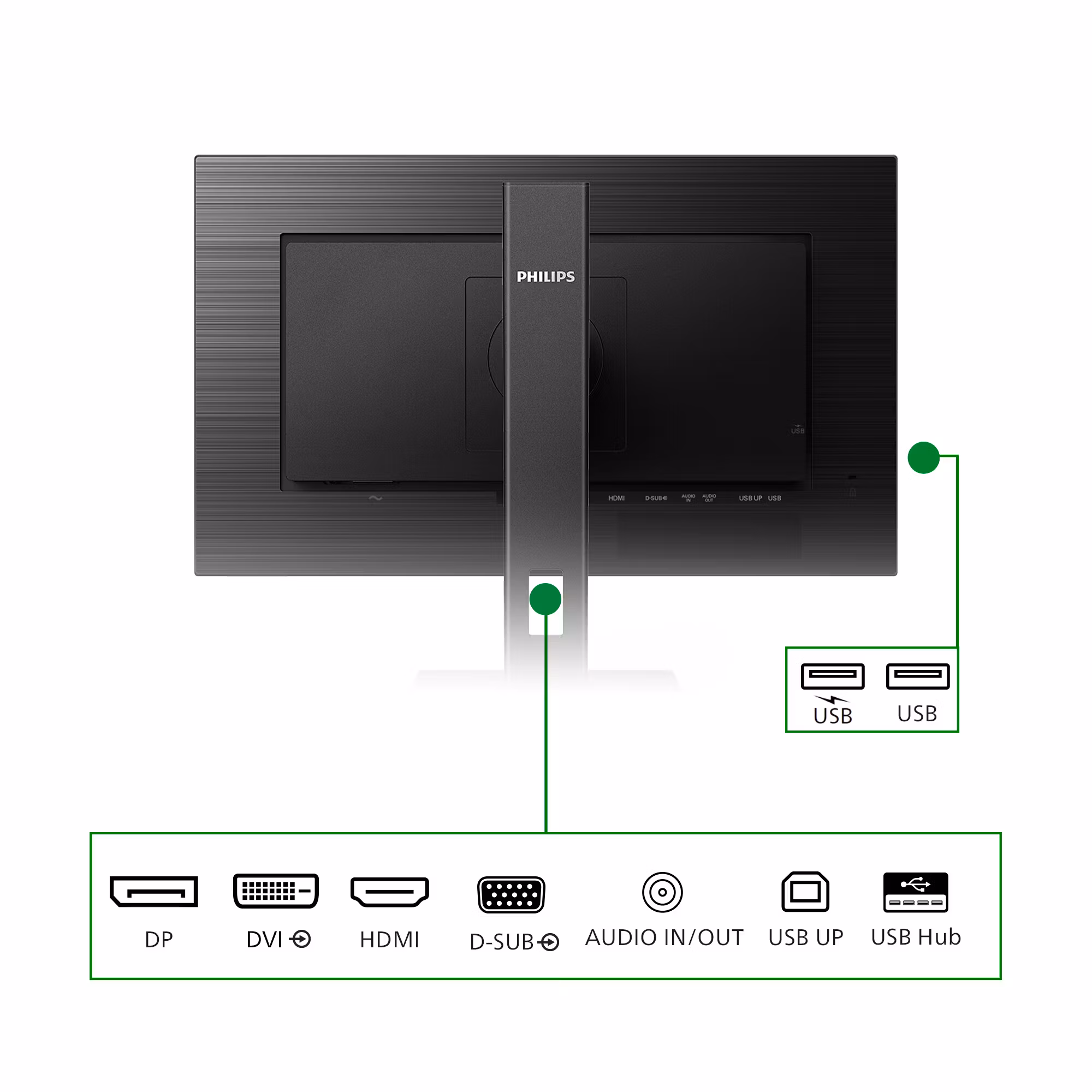 Philips B Line 272B1G/00 datorskärm 68,6 cm (27") 1920 x 1080 pixlar Full HD LED Svart