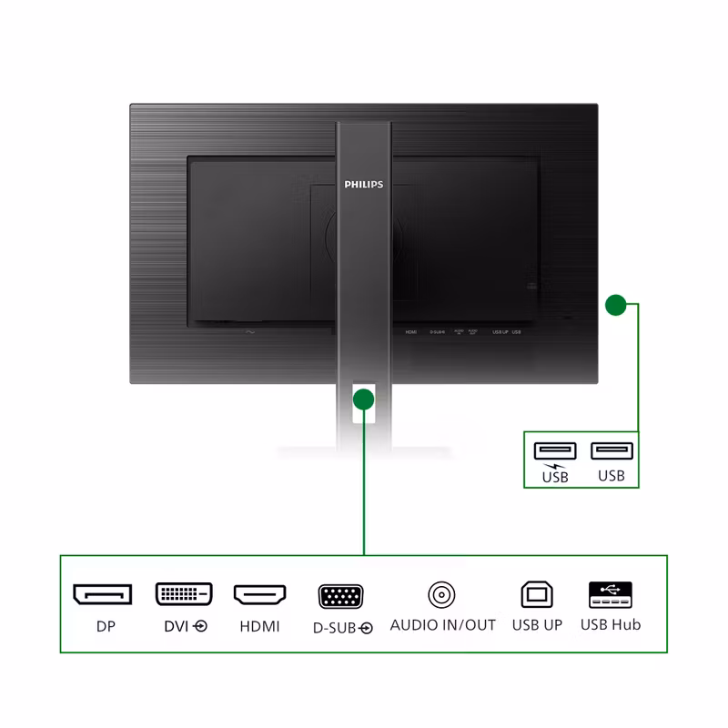 Philips B Line 272B1G/00 datorskärm 68,6 cm (27") 1920 x 1080 pixlar Full HD LED Svart