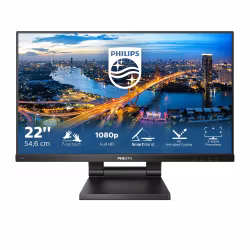 Philips B Line 222B1TC/00 datorskärm 54,6 cm (21,5") 1920 x 1080 pixlar Full HD LED Touchscreen Svart