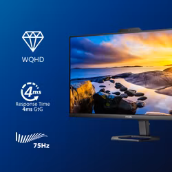 Philips 5000 series 27E1N5600HE/00 datorskärm 68,6 cm (27") 2560 x 1440 pixlar Quad HD LCD Svart