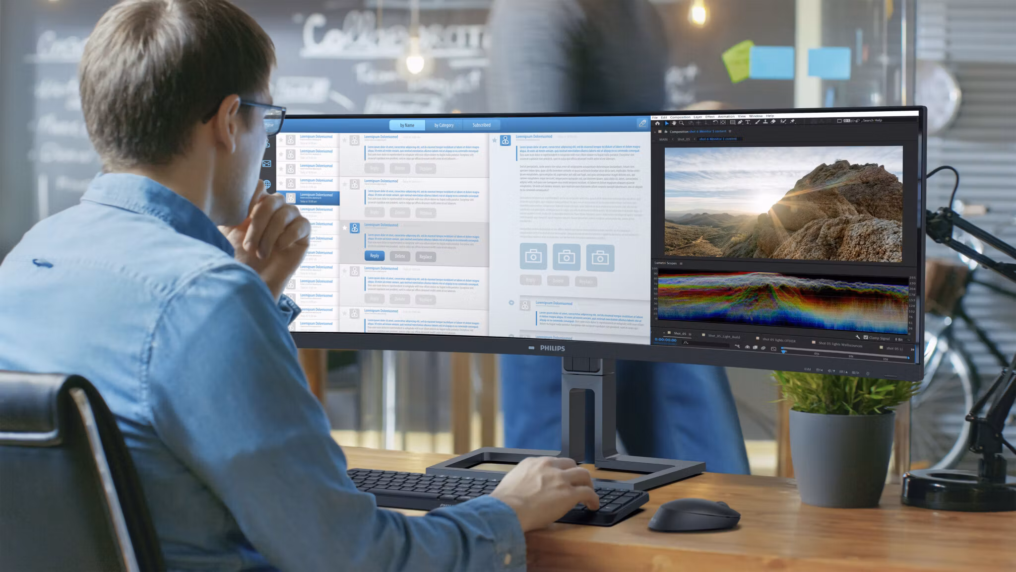 Philips 6000 series 45B1U6900C/00 datorskärm 113 cm (44,5") 5120 x 1440 pixlar UltraWide Dual Quad HD LED Svart