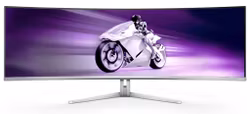 Philips Evnia 8000 49M2C8900/00 datorskärm 124,2 cm (48,9") 5120 x 1440 pixlar Dual QHD QD‑OLED Vit