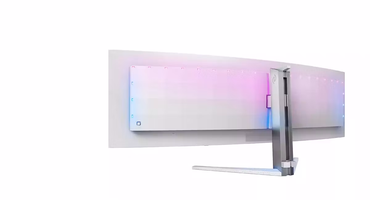 Philips Evnia 8000 49M2C8900/00 datorskärm 124,2 cm (48,9") 5120 x 1440 pixlar Dual QHD QD‑OLED Vit