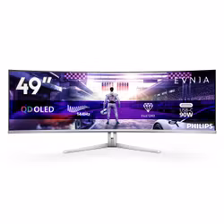 Philips Evnia 8000 49M2C8900L/00 datorskärm 124,2 cm (48,9") 5120 x 1440 pixlar Dual QHD QD-OLED Vit