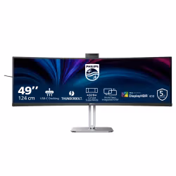 Philips 49B2U6903CH/00 datorskärm 124,5 cm (49") 5120 x 1440 pixlar Dual QHD LCD grå