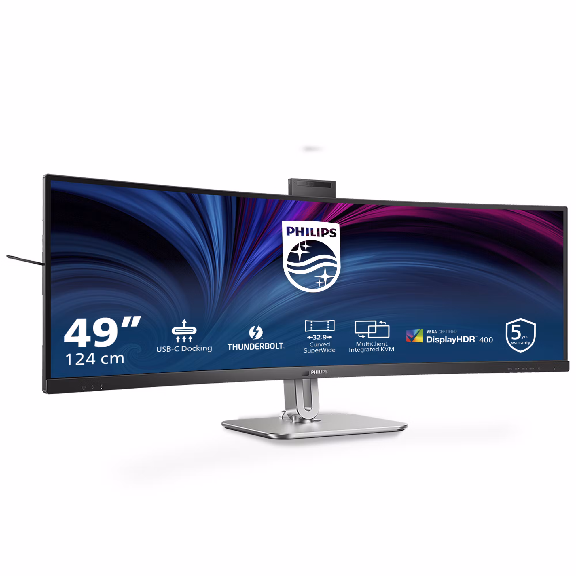 Philips 49B2U6903CH/00 datorskärm 124,5 cm (49") 5120 x 1440 pixlar Dual QHD LCD grå