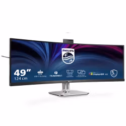 Philips 49B2U6903CH/00 datorskärm 124,5 cm (49") 5120 x 1440 pixlar Dual QHD LCD grå