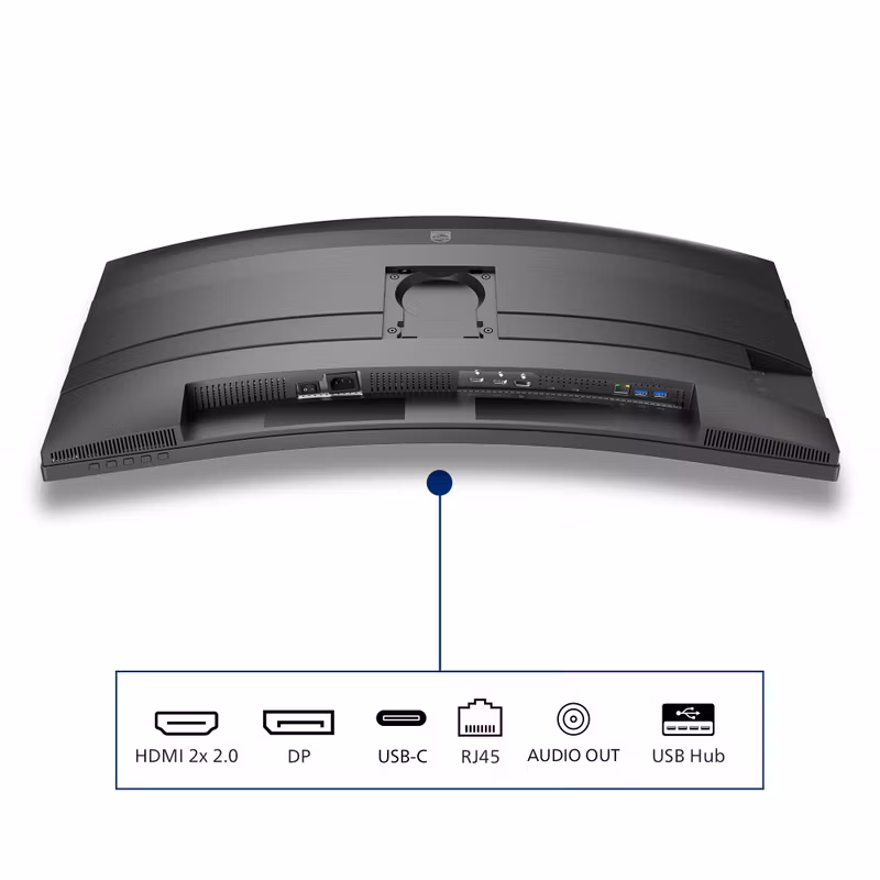 Philips 5000 series 34B2U5600C/00 datorskärm 86,4 cm (34") 3440 x 1440 pixlar Dual QHD LCD grå
