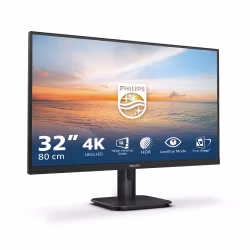 Philips 1000 series 32E1N1800LA/00 datorskärm 80 cm (31,5") 3840 x 2160 pixlar 4K Ultra HD LCD Svart