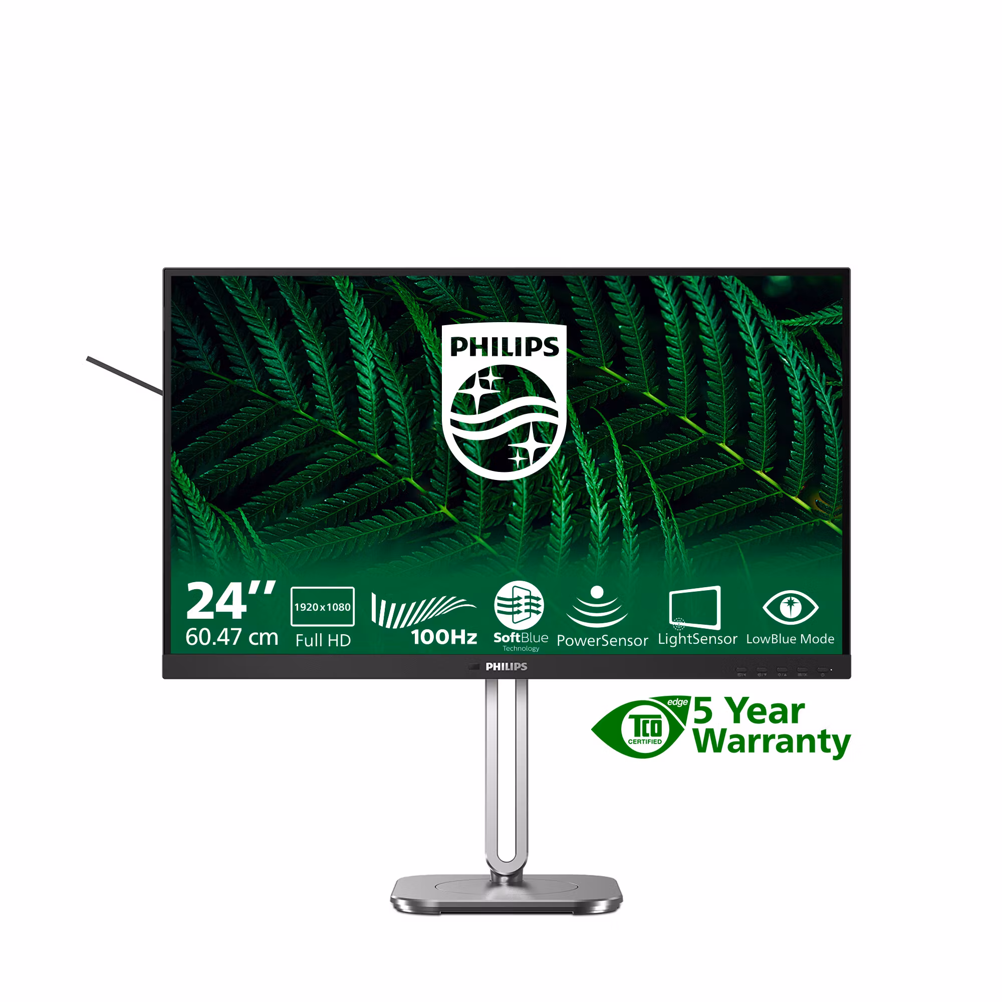 Philips 5000 series 24B2G5200/00 datorskärm 60,5 cm (23,8") 1920 x 1080 pixlar Full HD LCD Antracit