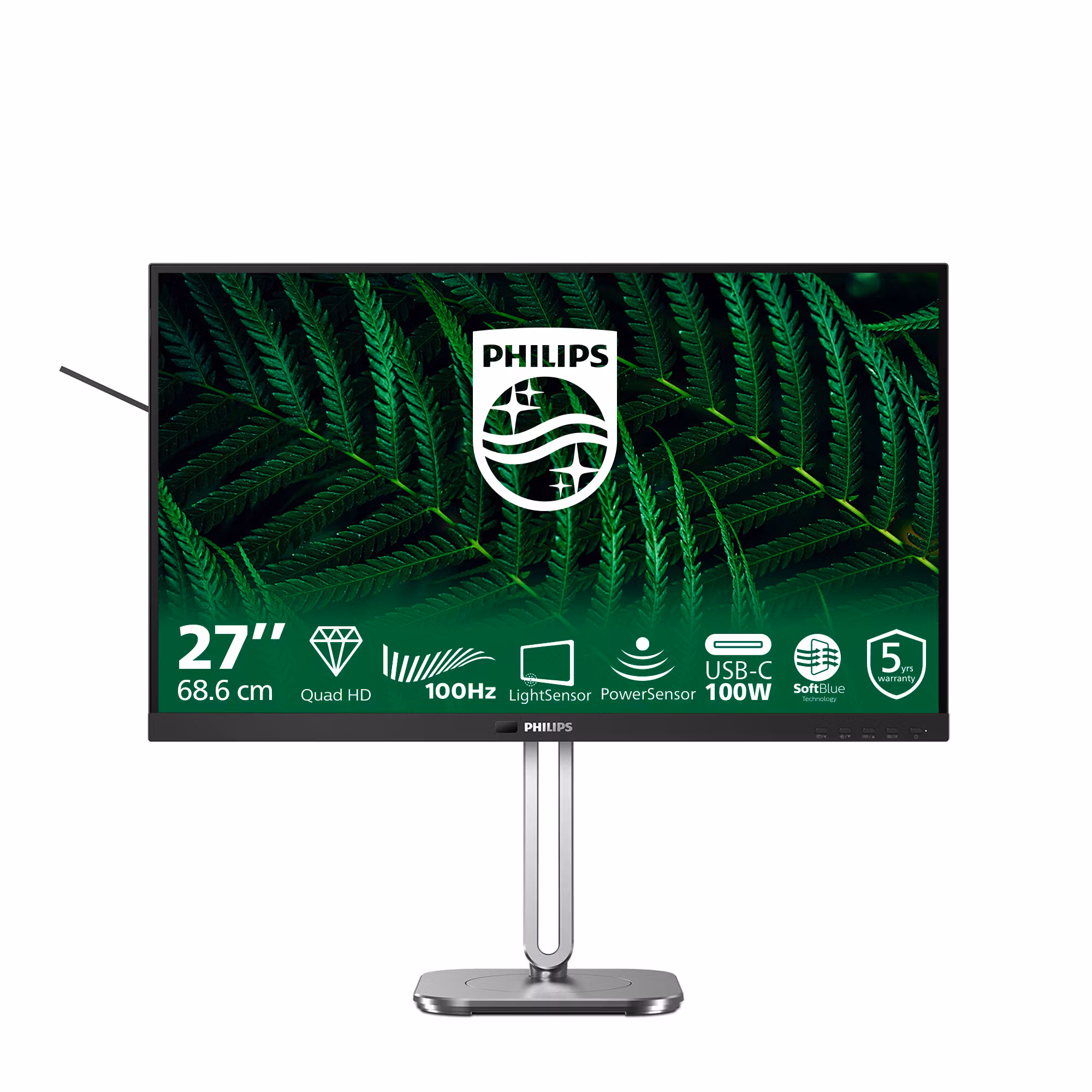 Philips 5000 series 27B2G5601/00 datorskärm 68,6 cm (27") 2560 x 1440 pixlar Quad HD LCD Svart