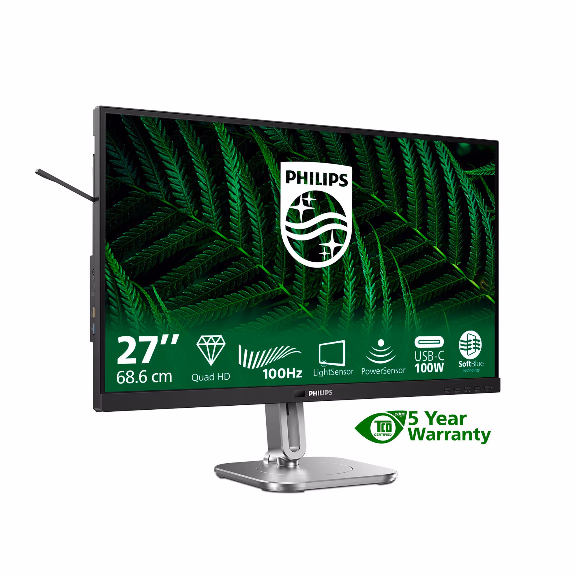 Philips 5000 series 27B2G5601/00 datorskärm 68,6 cm (27") 2560 x 1440 pixlar Quad HD LCD Svart