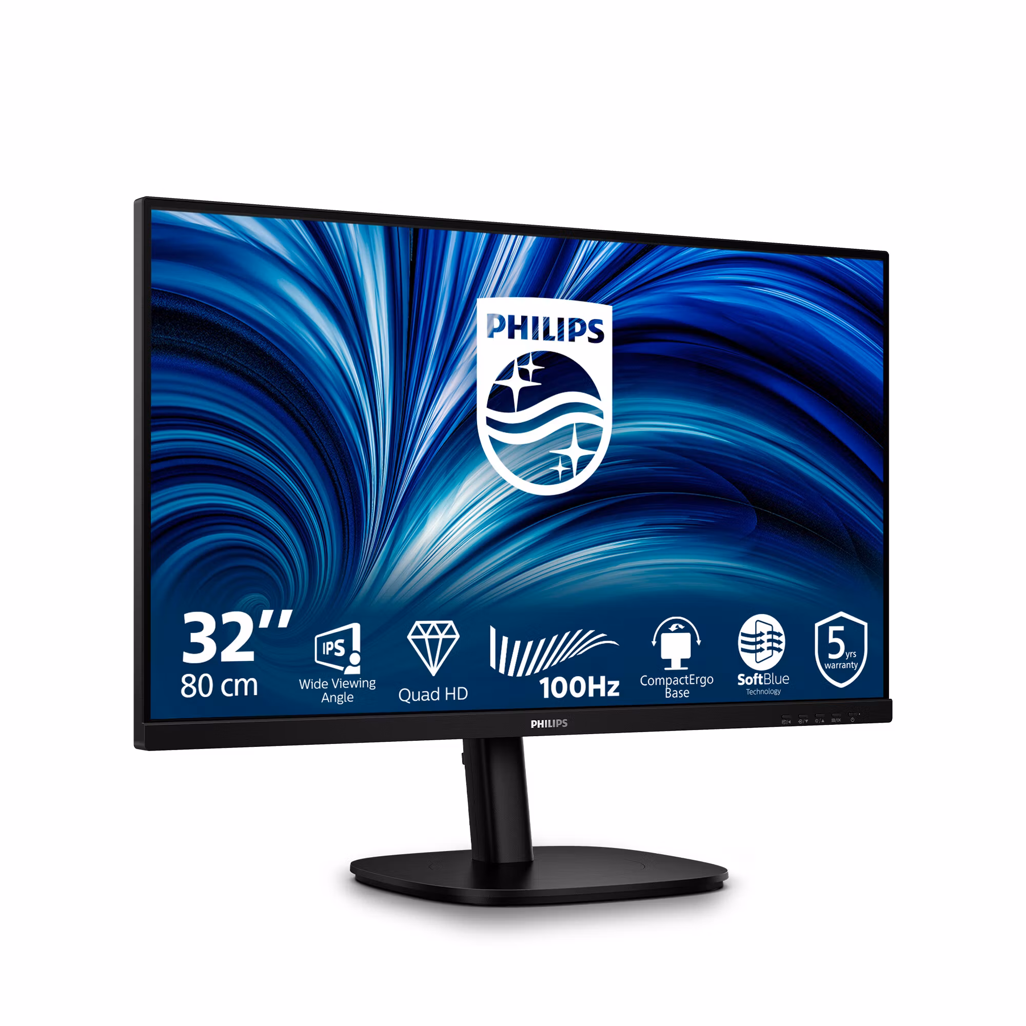 Philips 3000 series 32B2N3500/00 datorskärm 80 cm (31,5") 2560 x 1440 pixlar Quad HD LCD Svart