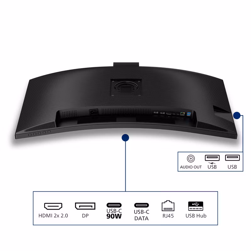 Philips 3000 series 34B2U3600CH/00 datorskärm 86,4 cm (34") 3440 x 1440 pixlar Wide Quad HD LCD Svart