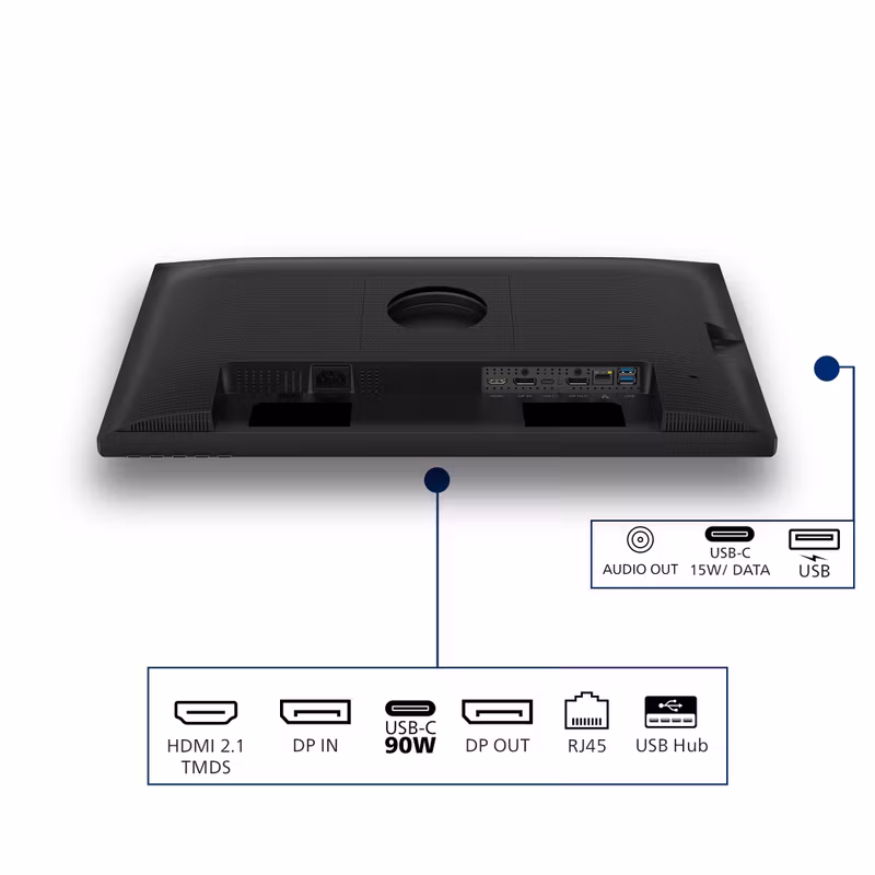 Philips 24B2U3601 datorskärm 60,5 cm (23,8") 2560 x 1440 pixlar Quad HD LCD Svart