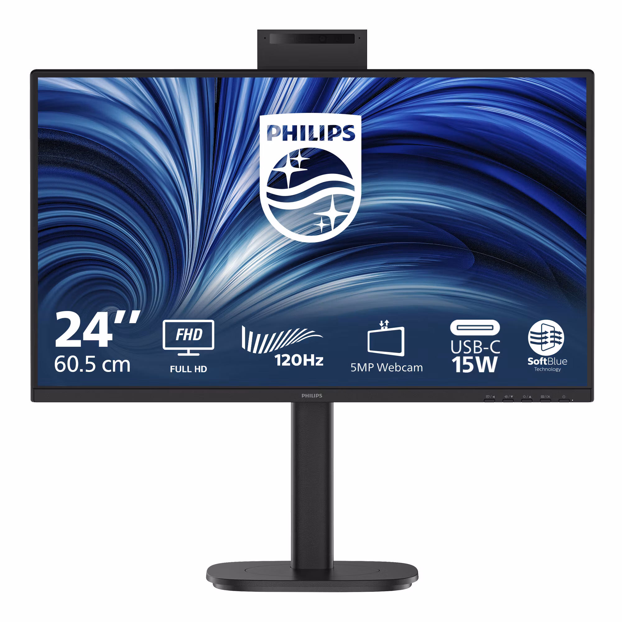 Philips 3000 series 24B2N3200JH/00 datorskärm 60,5 cm (23,8") 1920 x 1080 pixlar Full HD LCD Svart