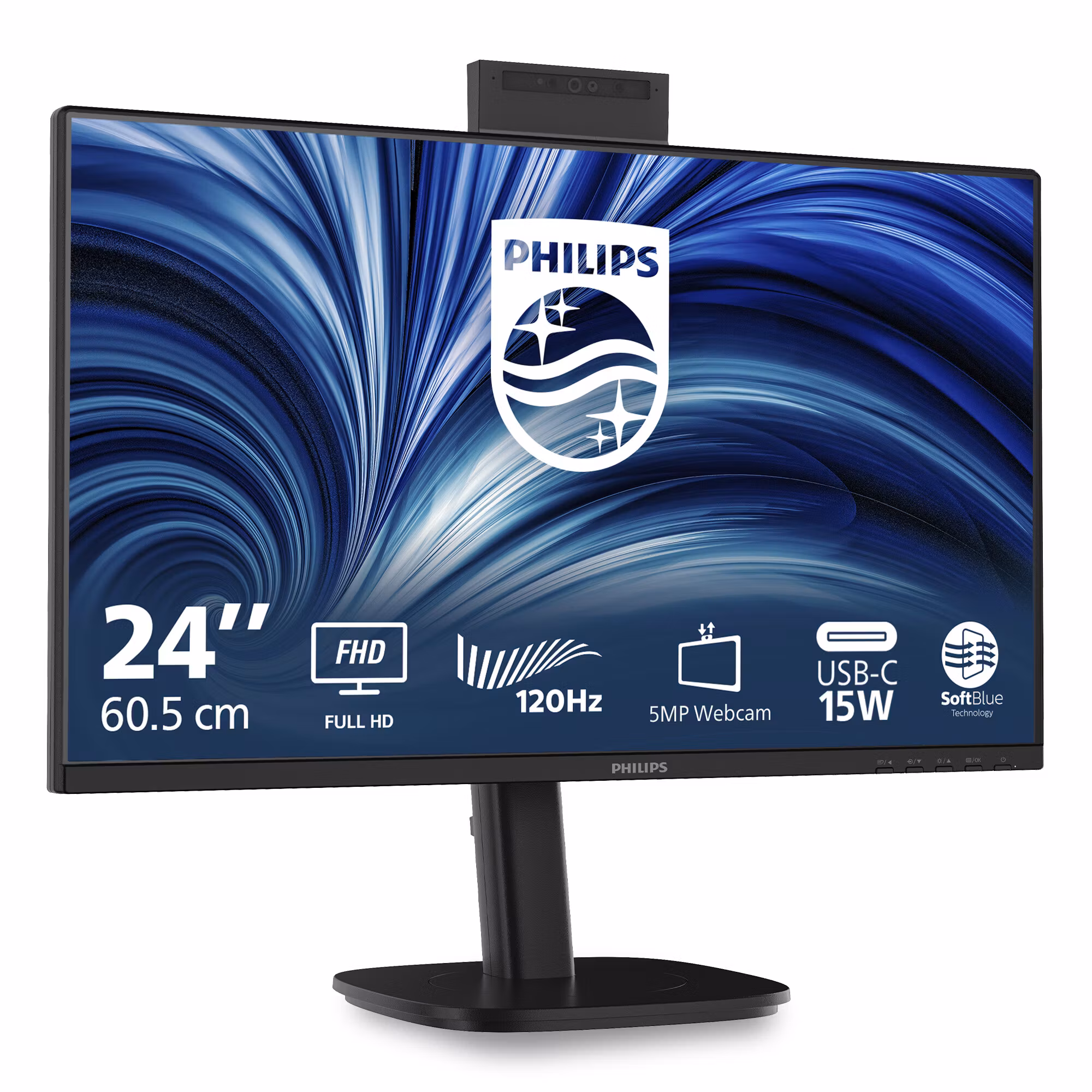 Philips 3000 series 24B2N3200JH/00 datorskärm 60,5 cm (23,8") 1920 x 1080 pixlar Full HD LCD Svart