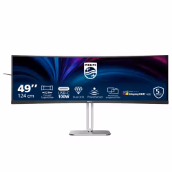 Philips 5000 series 49B2U5900C/00 datorskärm 124 cm (48,8") 5120 x 1440 pixlar Dual QHD LCD svart
