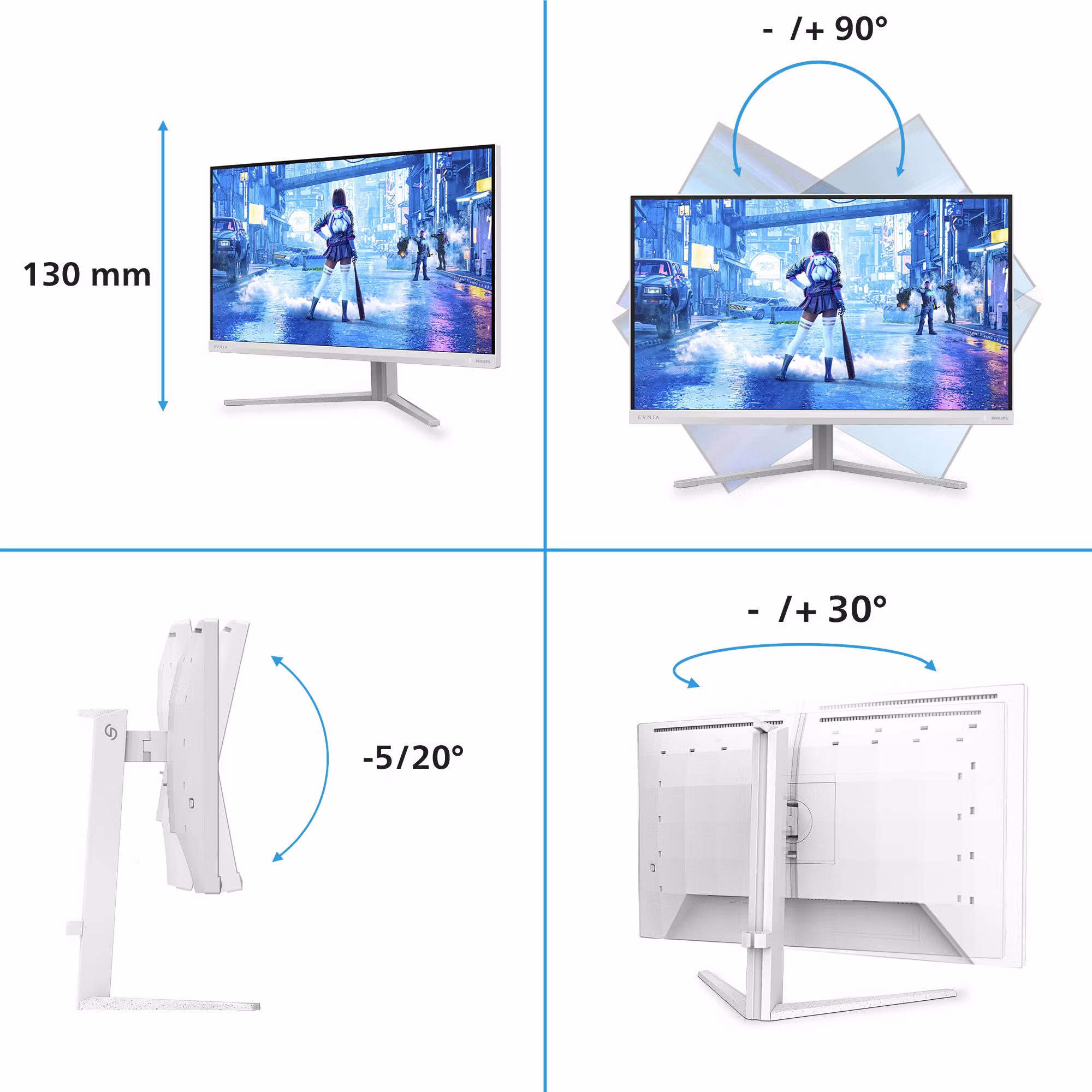 Philips 27M2N5201P/00 datorskärm 68,6 cm (27") 1920 x 1080 pixlar Vit