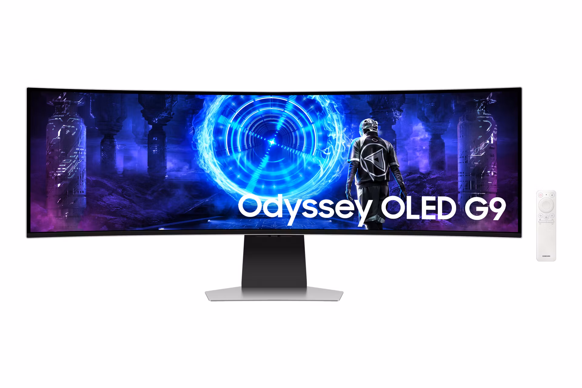 Samsung G95SD datorskärm 124,5 cm (49") 5120 x 1440 pixlar Dual QHD OLED Silver
