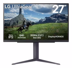 LG 27GS85QX-B datorskärm 68,6 cm (27") 2560 x 1440 pixlar Quad HD LCD svart