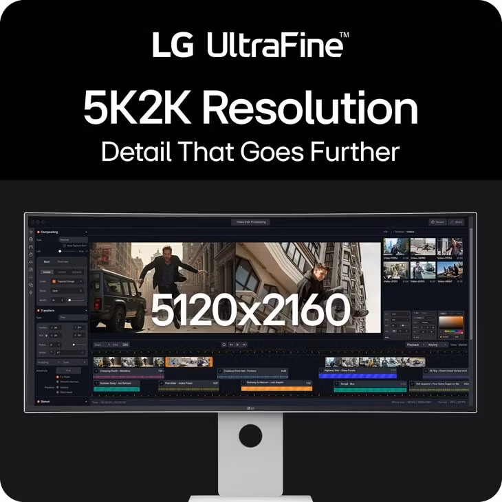 LG 40U990A-W datorskärm 101,6 cm (40") 5120 x 2160 pixlar WUHD Svart