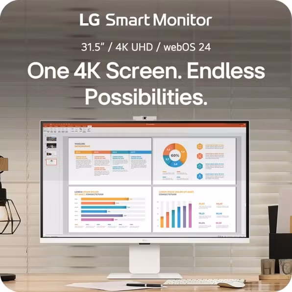 LG 32U850SA-W datorskärm 80 cm (31,5") 3840 x 2160 pixlar 4K Ultra HD LED Vit