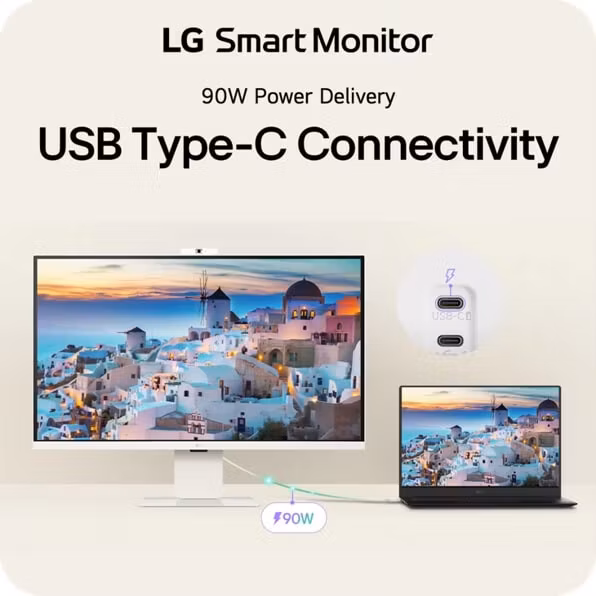LG 32U850SA-W datorskärm 80 cm (31,5") 3840 x 2160 pixlar 4K Ultra HD LED Vit