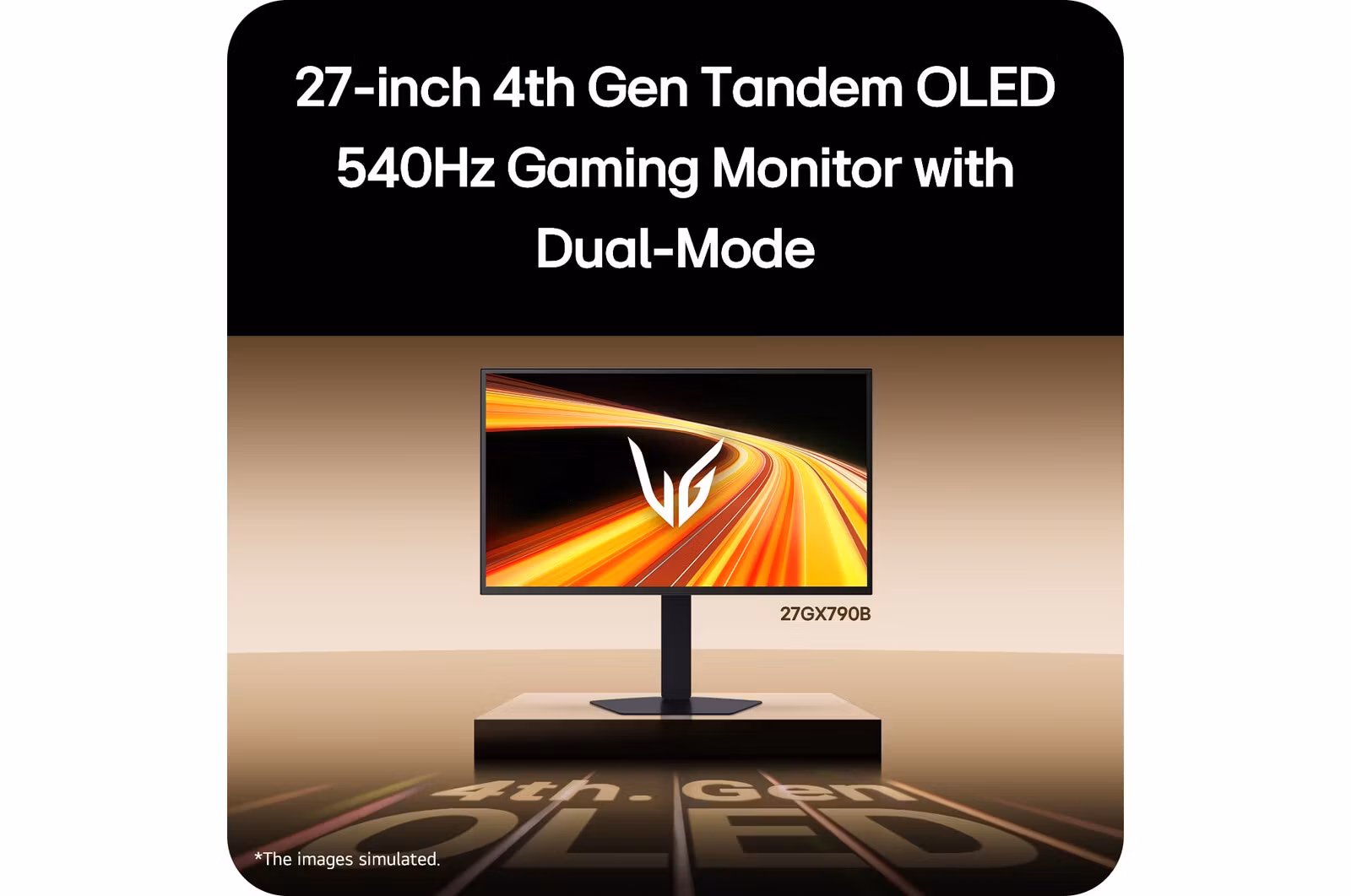 LG 27GX790B-B datorskärm 68,6 cm (27") 2560 x 1440 pixlar Quad HD OLED Svart