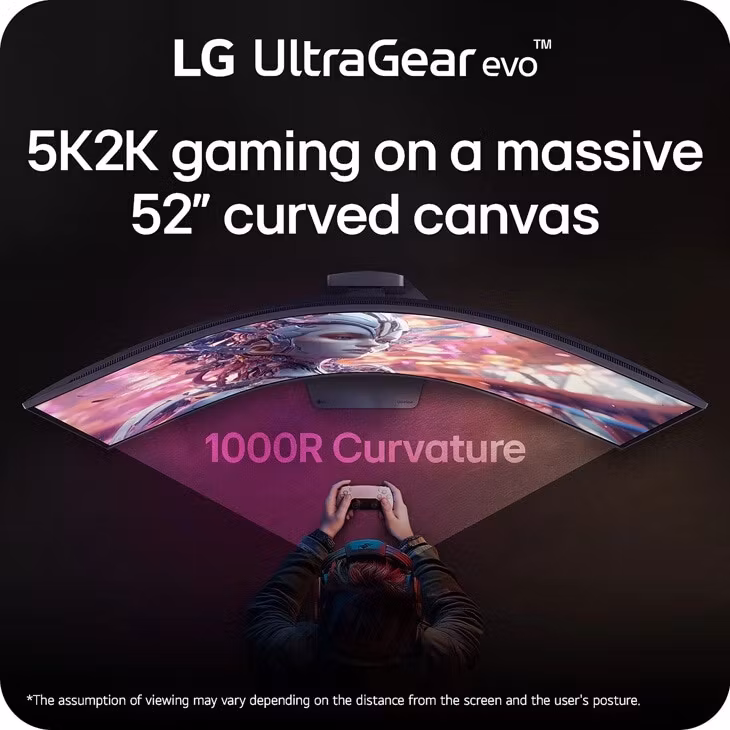 LG 52G930B-B.AEU datorskärm 132,1 cm (52") 5120 x 2160 pixlar Svart