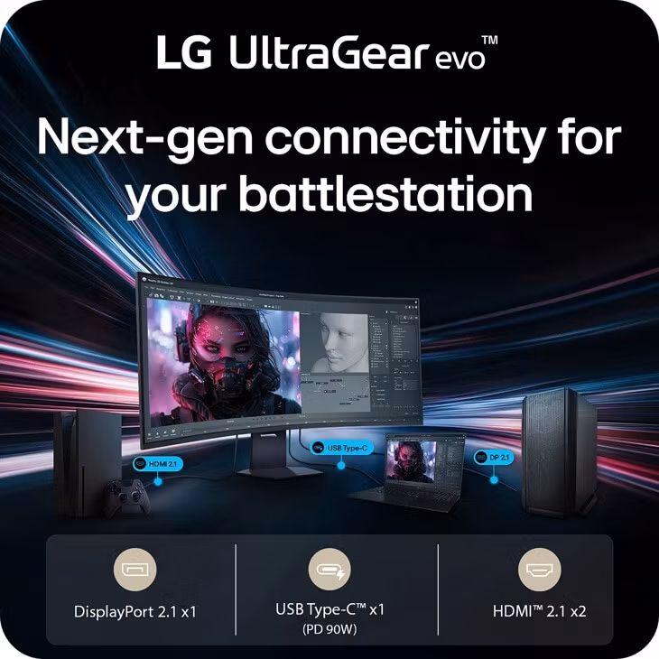 LG 52G930B-B.AEU datorskärm 132,1 cm (52") 5120 x 2160 pixlar Svart