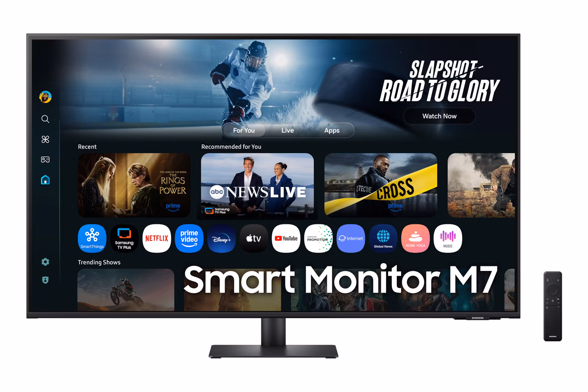 Samsung M7 M70F datorskärm 109,2 cm (43") 3840 x 2160 pixlar 4K Ultra HD LCD Svart