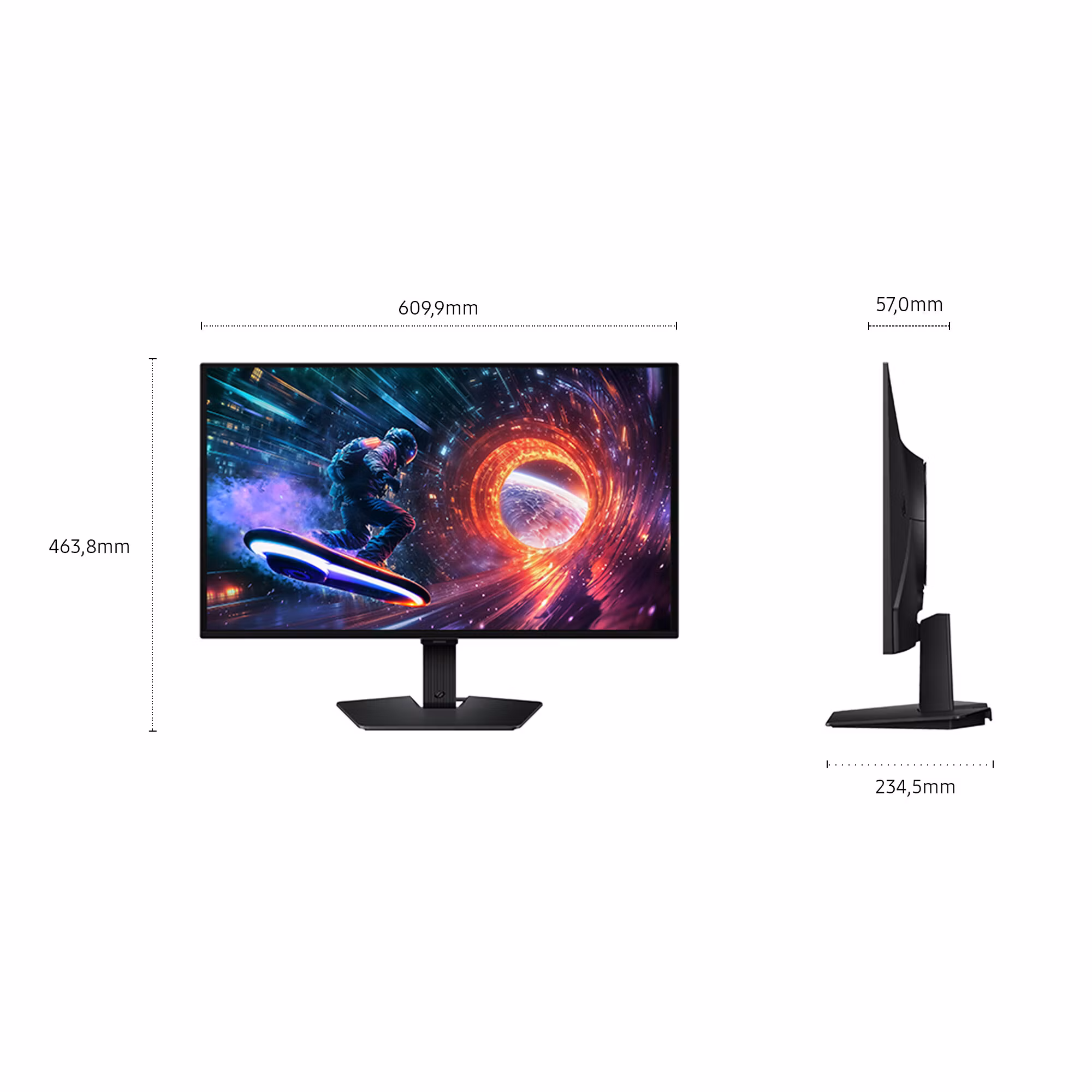 Samsung G50F datorskärm 68,6 cm (27") 2560 x 1440 pixlar Quad HD OLED Svart