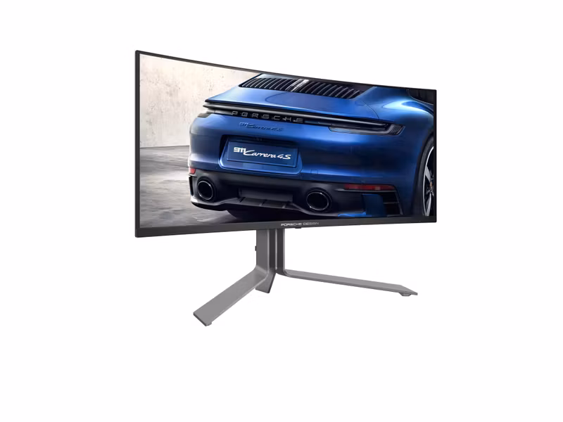 AOC Porsche PD34 dator­skärm 86,4 cm (34") 3440 x 1440 pixlar Wide Quad HD QD‑OLED Svart