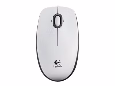 Logitech B100 Opt optisk mus vit