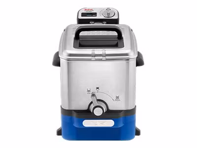 Tefal Oleoclean Pro Fritös 3.5 liter Borstat rostfritt stål/blå