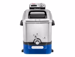Tefal Oleoclean Pro Fritös 3.5 liter Borstat rostfritt stål/blå