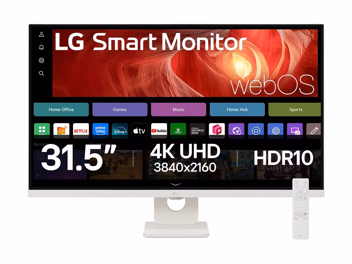 LG 32U721SA-W 31,5" 3840 x 2160 pixlar 4K Ultra HD LCD Smart Skärm Vit
