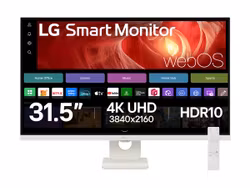 LG 32U721SA-W 31,5" 3840 x 2160 pixlar 4K Ultra HD LCD Smart Skärm Vit