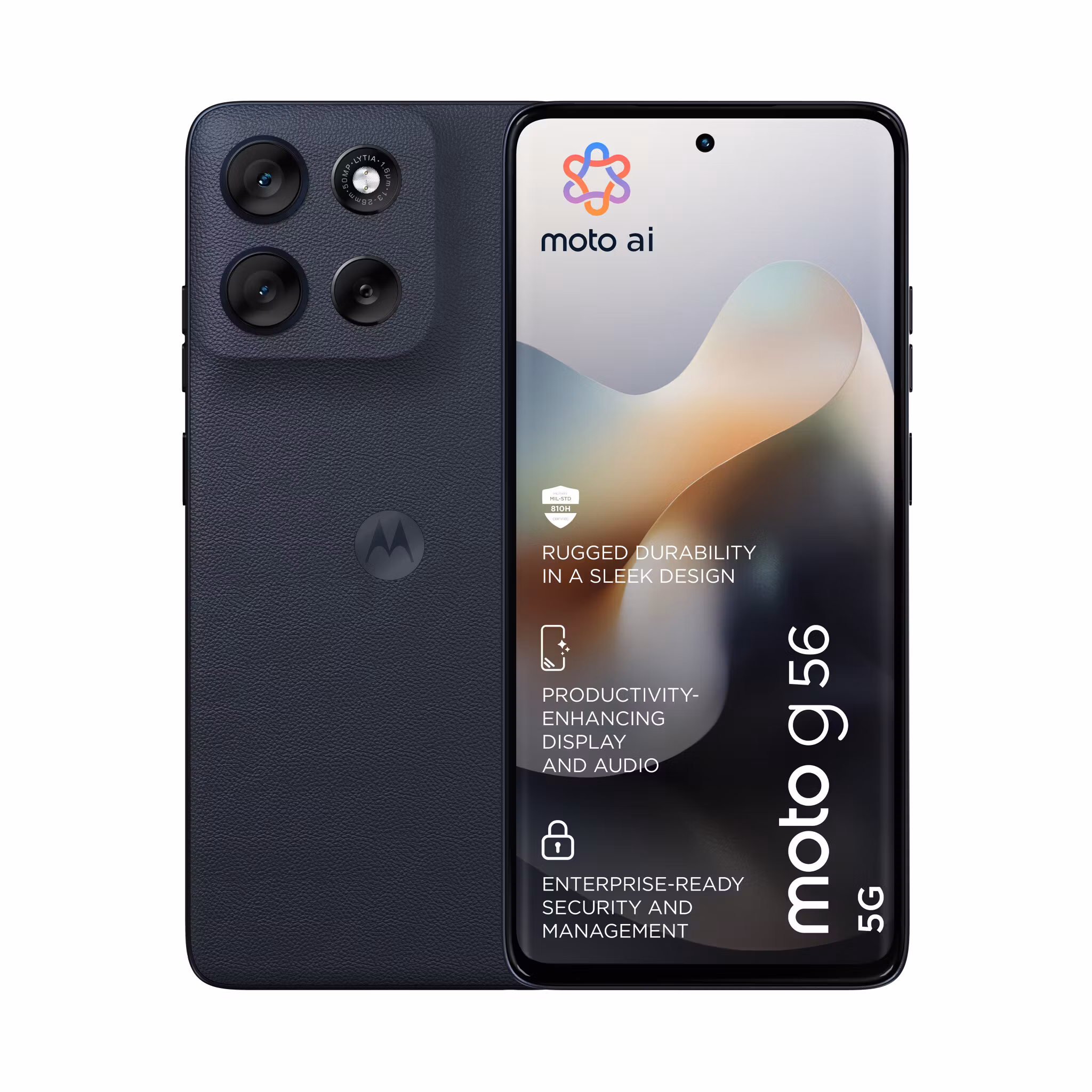Motorola moto g56 5G 17,1 cm (6,72") Hybrid Dual SIM Android 15 USB Type-C 8 GB 256 GB 5200 mAh Svart