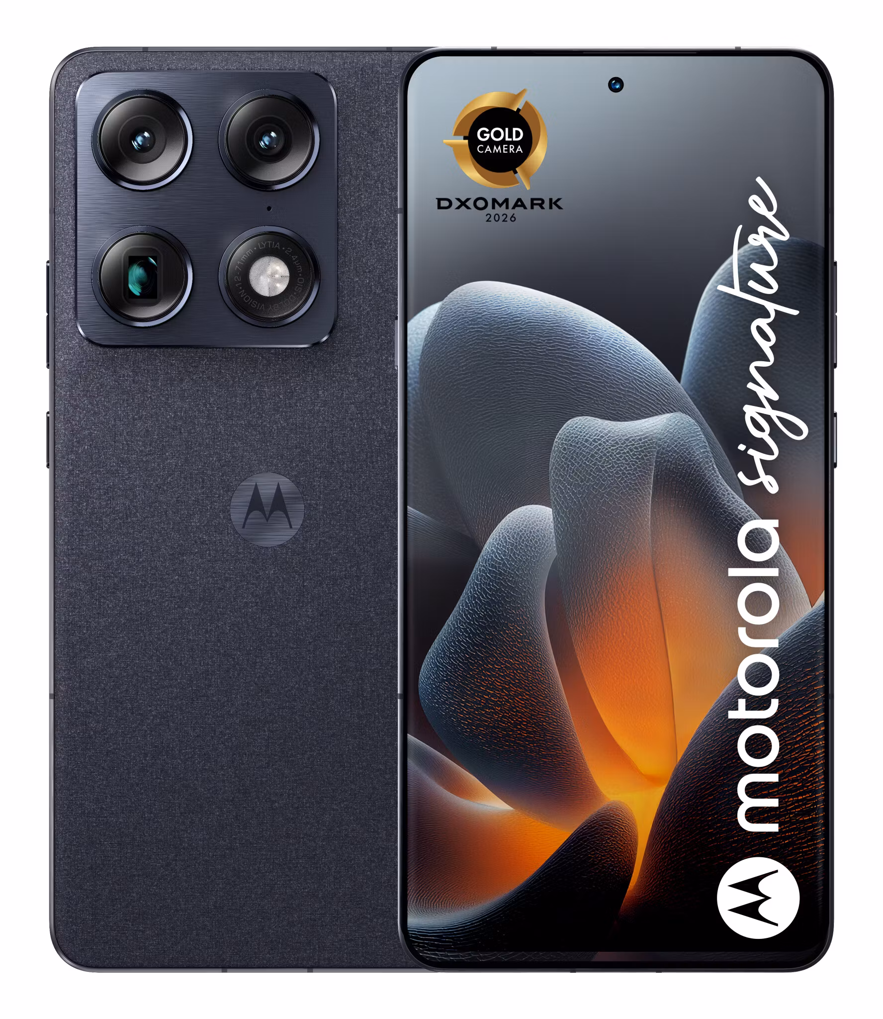 Motorola signature 17,2 cm (6,78") Dual SIM Android 16.0 5G USB Type-C 16 GB 512 GB 5200 mAh Dark Blue