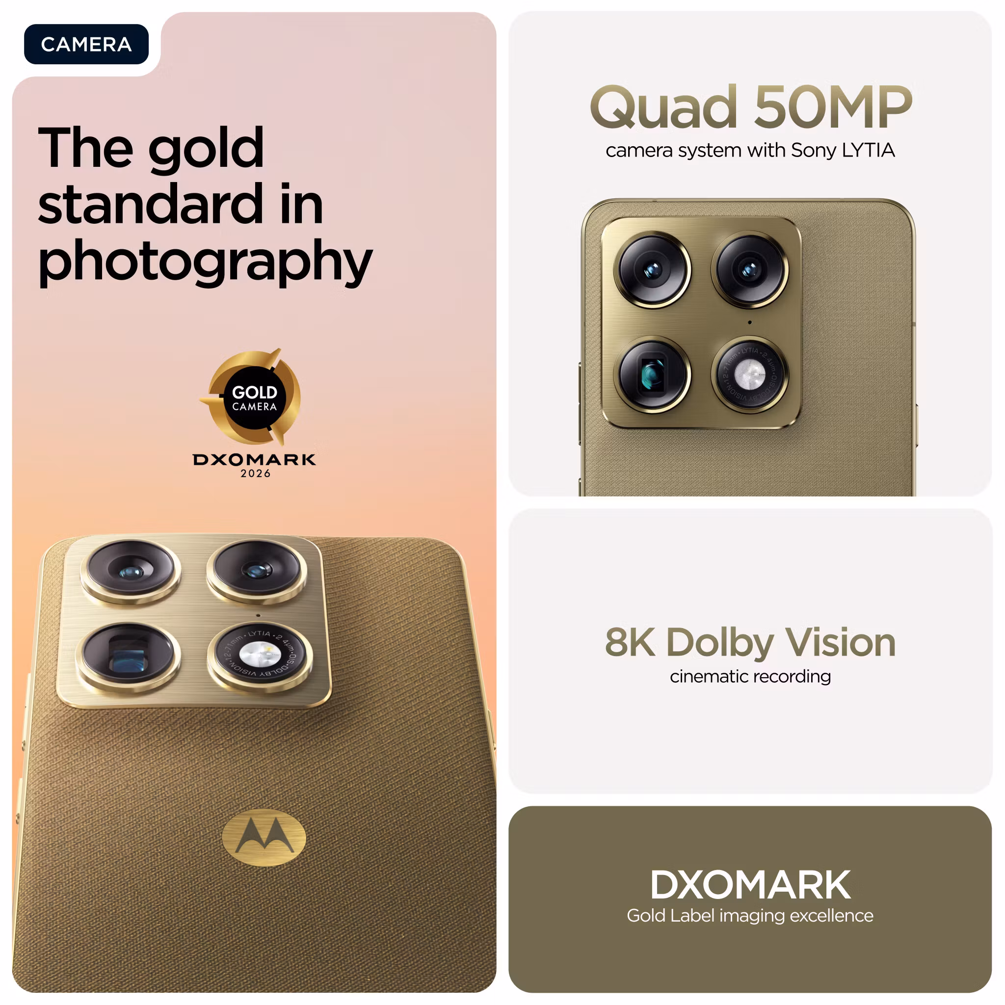 Motorola signature 17.2 cm (6.78") Dual SIM Android 16.0 5G USB Type-C 16 GB 512 GB 5200 mAh guld
