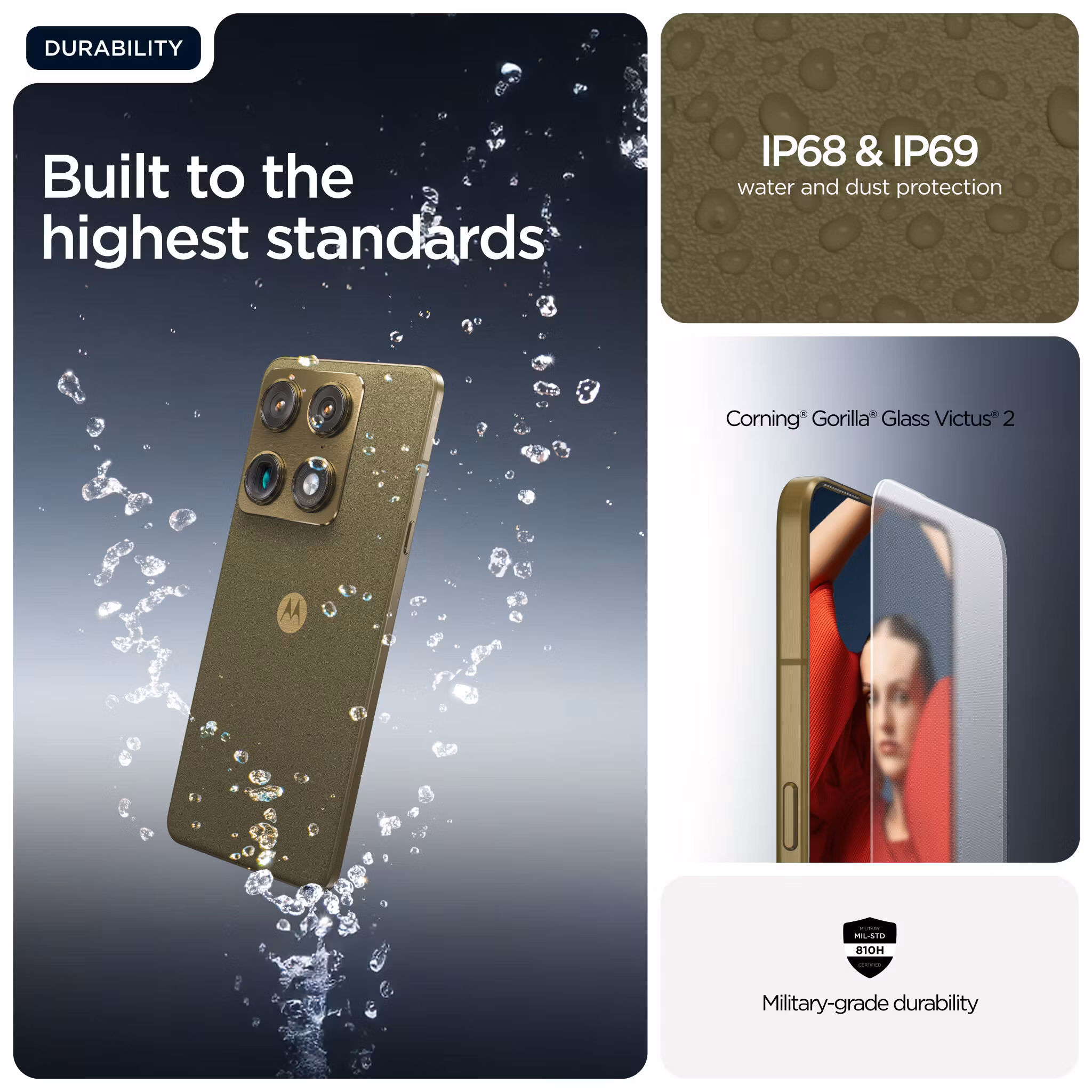 Motorola signature 17.2 cm (6.78") Dual SIM Android 16.0 5G USB Type-C 16 GB 512 GB 5200 mAh guld