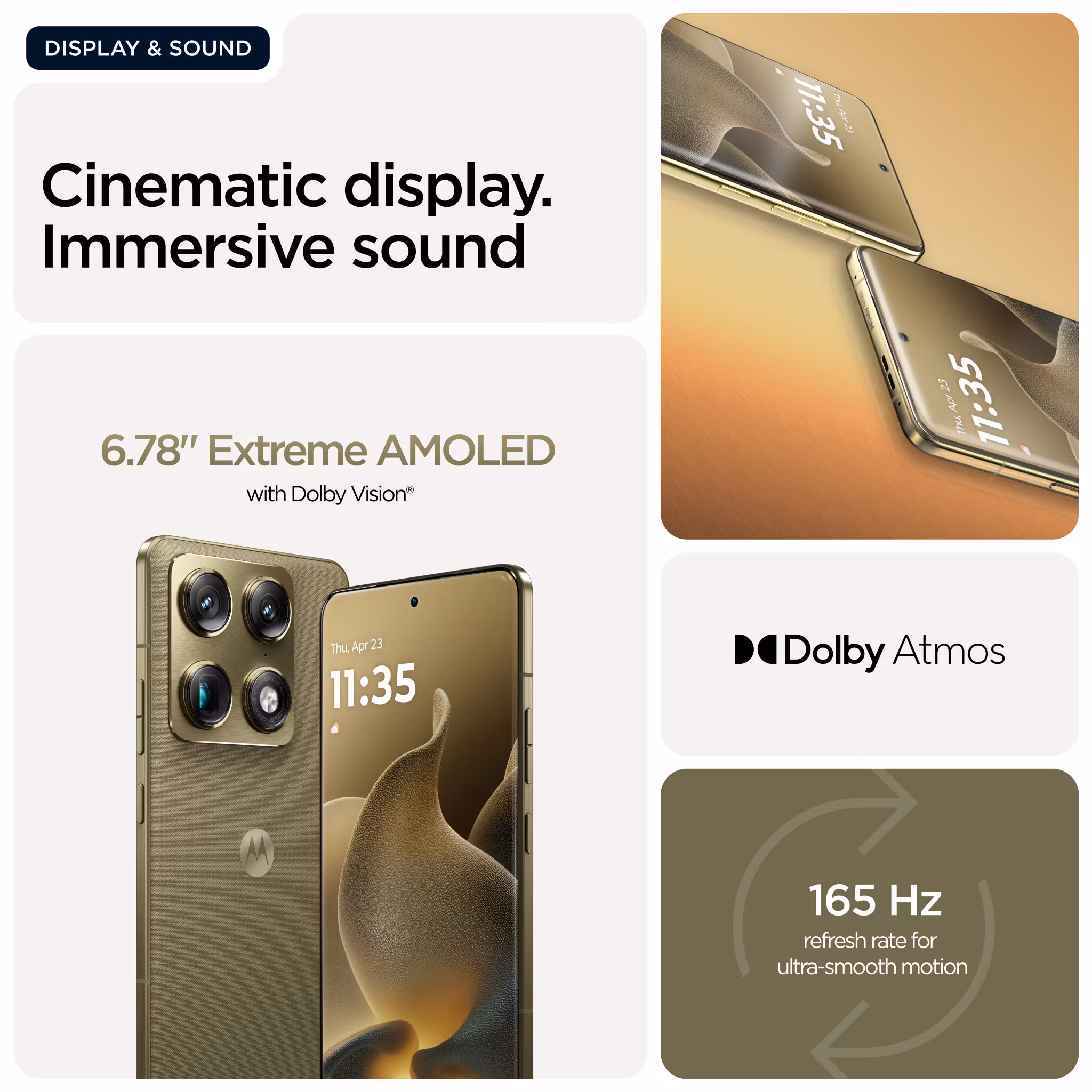 Motorola signature 17.2 cm (6.78") Dual SIM Android 16.0 5G USB Type-C 16 GB 512 GB 5200 mAh guld