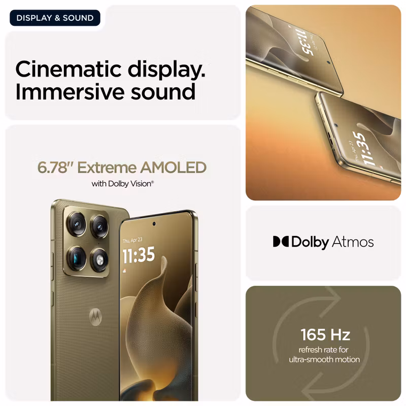 Motorola signature 17.2 cm (6.78") Dual SIM Android 16.0 5G USB Type-C 16 GB 512 GB 5200 mAh guld