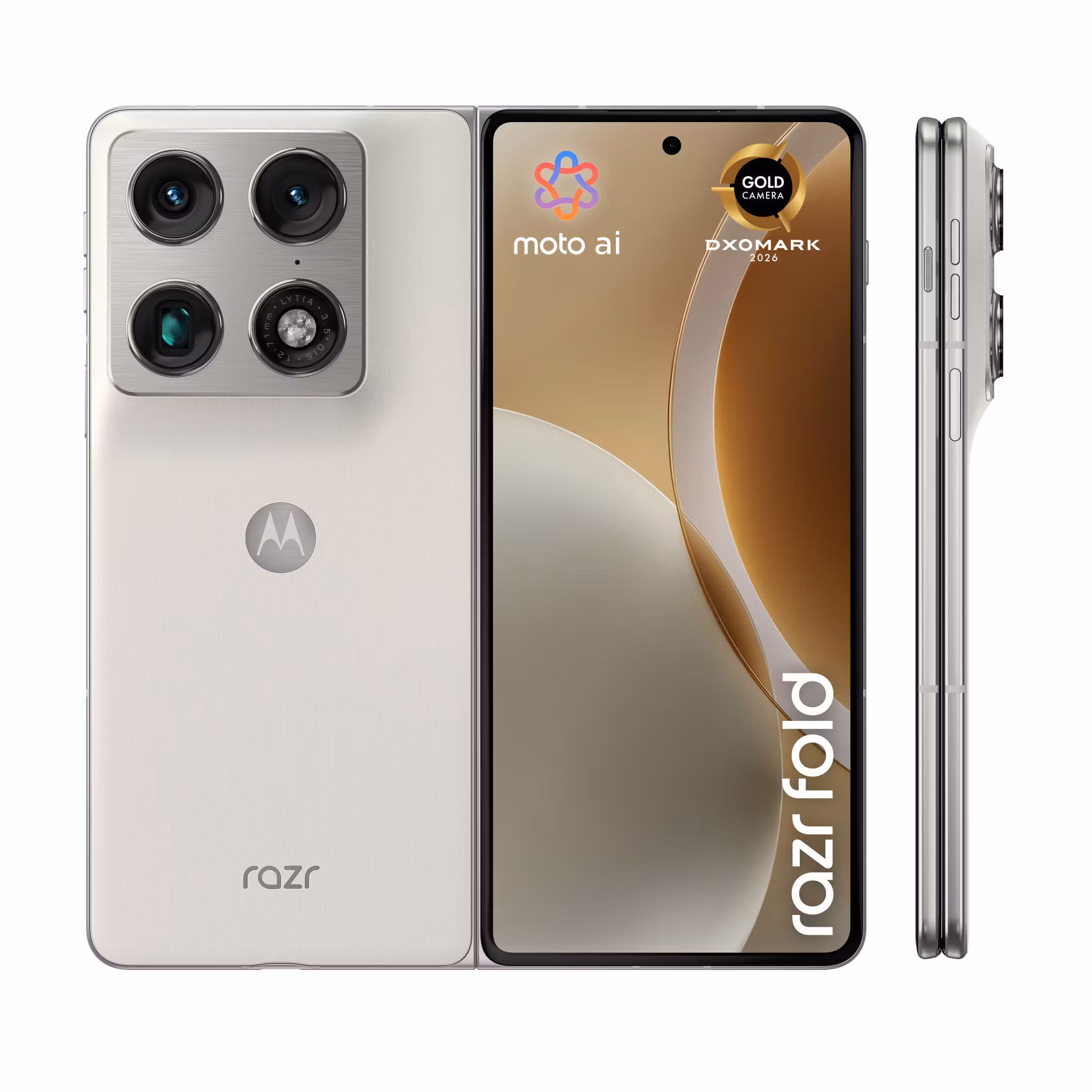 Motorola razr fold 20,6 cm (8.09") Dual SIM Android 16.0 5G USB Type-C 16 GB 512 GB 6000 mAh vit
